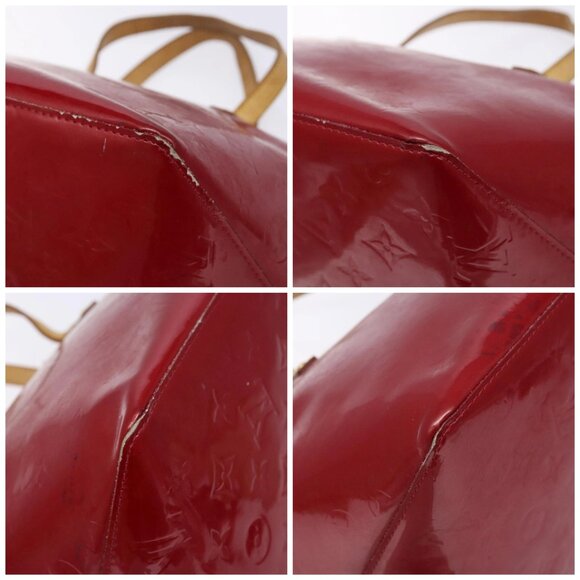 LOUIS VUITTON Monogram Vernis Bellevue PM Bag Pomme D'amour M93583 Auth 129638 - Picture 15 of 16